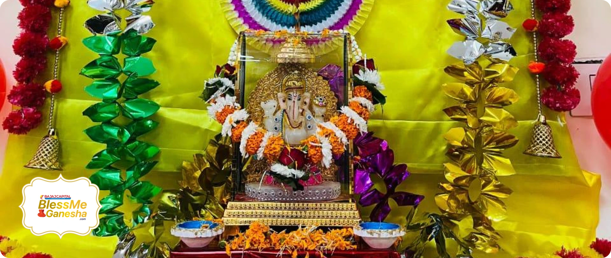 A colourful Ganesha installation from the previous edition